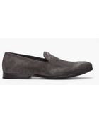McQ by Alexander McQueen Grey Suede Razor Blade Slipper - Lyst