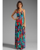 Rachel Pally Harrison Lace Up Maxi Dress - Lyst