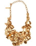 Oscar de la Renta Rose Petal Collar Necklace - Lyst