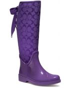 Coach Tristee Spring Nylex Insole Rainboot - Lyst