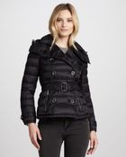 Burberry Brit Lightweight Doublebreasted Puffer Jacket - Lyst
