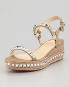 Christian Louboutin Cataclou Flatform Sandal - Lyst