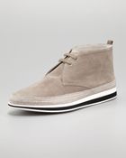 Prada Suede Chukka Boot - Lyst
