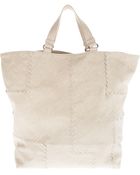Bottega Veneta Geometric Stitch Shopper - Lyst