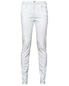 Band Of Outsiders High-Waisted Floral Print Skinny Jean - Lyst