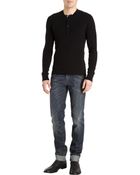 Dolce & Gabbana Thermal Henley Tee - Lyst