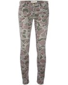 Current/Elliott Camouflage Trouser - Lyst