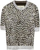 By Malene Birger Bine Sequined Lamé Top - Lyst
