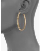 John Hardy Ribbed Hoop Earrings - Lyst
