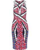 Peter Pilotto Peplum Dress - Lyst