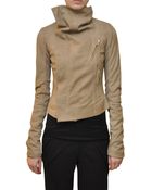 Rick Owens Classic Leather Biker Jacket - Lyst