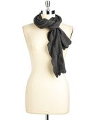 Echo Ruffled Ribbed Scarf - Lyst
