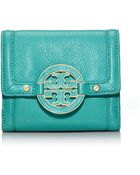 Tory Burch Amanda Double Snap Wallet - Lyst
