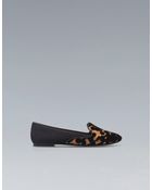 Zara Leopard Slipper - Lyst