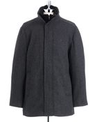 Calvin Klein Herringbone Coat - Lyst