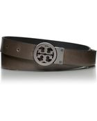 Tory Burch Rotating Logo Belt - Lyst