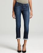 7 For All Mankind Crop Roll Skinny Jeans - Lyst