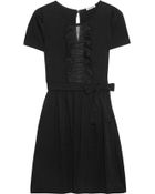 Miu Miu Ruffled Cotton jersey Mini Dress - Lyst