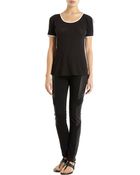 Rag & Bone Piped Tee - Lyst