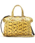 Fendi Chameleon Small Snakeskin Duffle Tote - Lyst