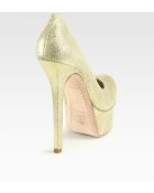 Alice + Olivia Larimore Metallic Suede Platform Pumps - Lyst