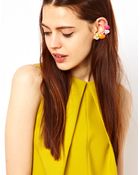 Asos Jewel Double Ear Cuff - Lyst