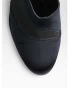 Oscar de la Renta Satin and Mesh Bow Ankle Boots - Lyst