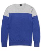 PS by Paul Smith Two-tone Cotton Sweater - Lyst