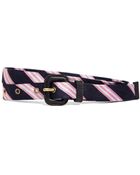 Brooks Brothers Silk Tie Stripe Belt - Lyst