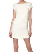 Saint Laurent Viscose Cady Dress - Lyst
