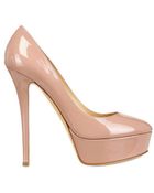 Semilla 130mm Patent Platform Pumps - Lyst