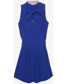 See By Chloé Tie Neck Waist Dress - Lyst