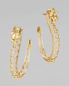 John Hardy Gold Naga Hoop Earrings - Lyst