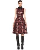 Rodarte Embroidered Tulle Dress in Red Black Floral - Lyst