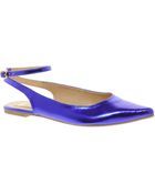 Asos Asos Launch Pointed Ballet Flats - Lyst