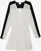 Parker Colorblock Sleeve Wrap Dress - Lyst