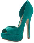 Steven By Steve Madden Amplifyd Snakeprint Pump - Lyst