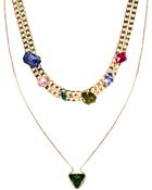 Asos Multipack Mix Jewel Necklaces - Lyst