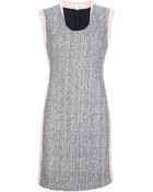 Diane von Furstenberg Tweed Panel Dress - Lyst