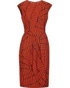 Lela Rose Embroidered Organza Dress - Lyst