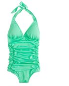 J.Crew Padded Ruched Halter Tank - Lyst