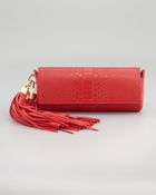 Z Spoke by Zac Posen Claudette Tassel Clutch Bag Poppy - Lyst