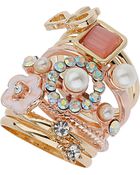 Topshop Floral Bow Ring Multipack - Lyst