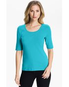 Amber Sun Elbow Sleeve Boyfriend Tee - Lyst