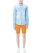 Zara Cotton Bermudas - Lyst