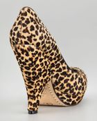 Alice + Olivia Robyn Leopardprint Calf Hair Pump - Lyst