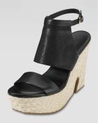 Cole Haan Arden Covered-Vamp High Wedge Sandal - Lyst