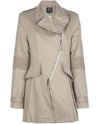 McQ by Alexander McQueen Asymmetric Coat - Lyst