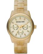 Michael Kors Horn Jet Set Watch - Lyst