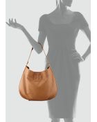 Tory Burch Stacked T Hobo Bag In Tan - Lyst
